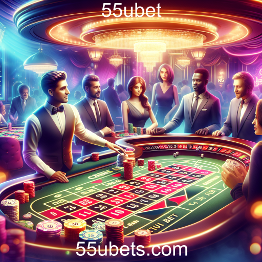 A Emoção do Cassino Ao Vivo no 55ubet